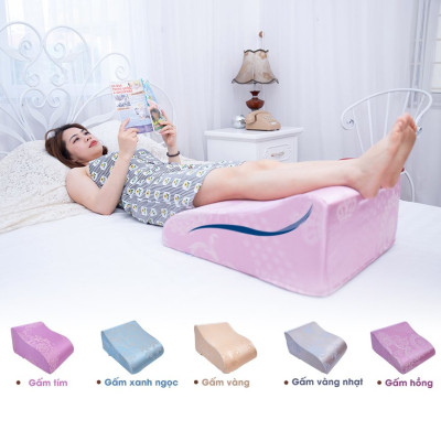 VỎ GỐI KÊ CHÂN CHỐNG GIÃN TĨNH MẠCH YOROKOBI 25CM- XANH THAN