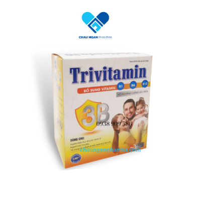 Vitamin B tổng hợp Đại Uy - TriVitamin 3B (Hộp 100 viên nang mềm)