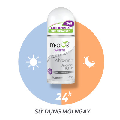 Lăn Khử Mùi – Trắng Mịn – Ngọt Ngào M.pros 60ml