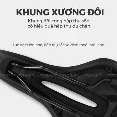 Đệm Yên Xe Đạp GEL ACTIV-66 kích thước 27.5x16cm Chất Liệu Da PU và Đệm Silicon Mềm Mại, Thoáng Khí Cho Xe Đạp Road, Xe đạp Touring - Mai Lee