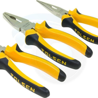 BỘ 3 KÌM RĂNG - CẮT - NHỌN (180MM,160MM,160MM) TOLSEN 10400 - HÀNG CHÍNH HÃNG