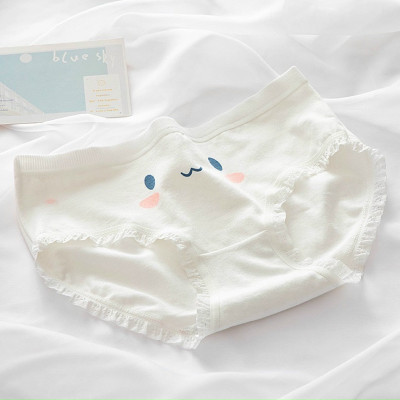 Combo 5 quần lót nữ cotton dễ thương Freesize - Kiểu Thỏ xanh (giao màu ngẫu nhiên)