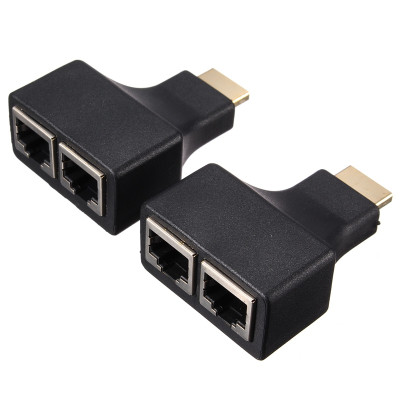 Bộ nối dài HDMI Extender 30m bằng dây lan RJ45 - Hàng Nhập Khẩu