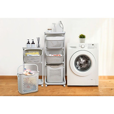 Kệ giỏ đựng đồ đa năng 2 T / 3 Tầng có bánh xe tiện lợi cao cấp