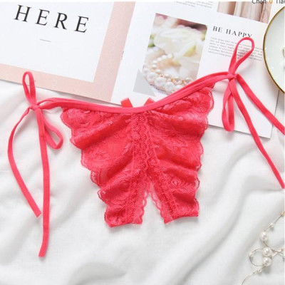 Quần lót ren lọt khe buộc dây- chọn màu