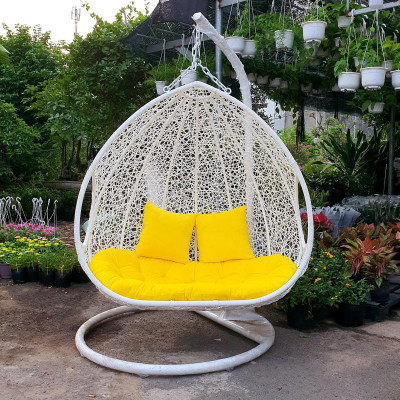 Ghế xích đu đôi - NAVICOM (Nệm màu vàng)