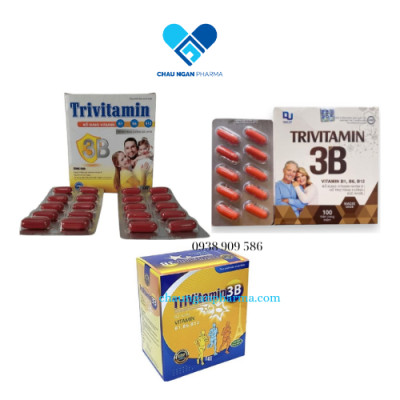 Vitamin B tổng hợp Đại Uy - TriVitamin 3B (Hộp 100 viên nang mềm)