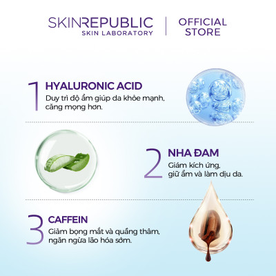 Mặt nạ mắt Skin Republic Fast Fix Holographic Foil Under Eye Patch (2 cặp) 6ml