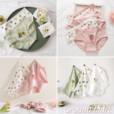 Set 5 quần lót nữ cotton thoáng khí, kháng khuẩn nhiều họa tiết dễ thương size từ 32 đến 67 kg