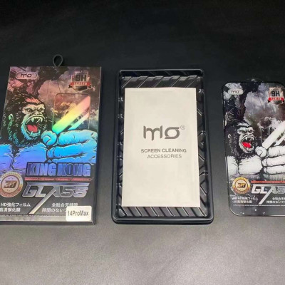 Kính Cường Lực KingKong Mo Gucase Dành Cho iPhone 7Plus/ X/ XS/ XS Max - 11/ 11Pro/ 11Pro Max - iPhone 12/ 12Pro/ 12ProMax - iPhone 13/ 13Pro/ 13ProMax - iPhone 14/ 14Plus/ 14Pro/ 14ProMax - Full Hộp chống vân tay- Dán Full Màn - Hàng Chính Hãng