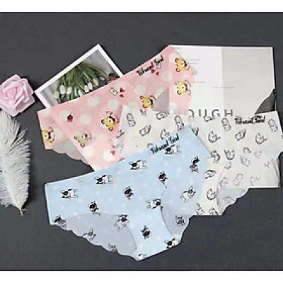 Combo 10 quần lót nữ, quần su đúc hoa cao cấp 015- LN059