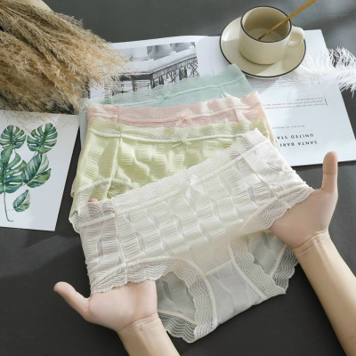 |Mã QL10| Combo 5 Quần Lót Nữ Sexy Chất Thun Lạnh Cao Cấp Dạng Sóng Viền Ren Mềm Mát Freeship Quần Chip Nữ Freesize Từ 40-60Kg