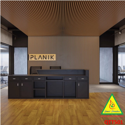 Bàn thu ngân, bàn lễ tân, bàn tính tiền bằng gỗ MDF QTT501 - NỘI THẤT LẮP RÁP VIENDONGADV