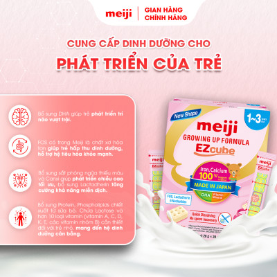 Combo 1 Hộp Thực phẩm Bổ Sung Meiji Mama Milk Và 1 Hộp Sản Phẩm Dinh Dưỡng Công Thức Meiji Growing Up Formula Ezcube