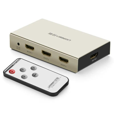 Ugreen UG4027840278TK Bộ gộp HDMI 3 vào 1 ra hỗ trợ 4K x 2K vỏ hộp kim cao cấp - HÀNG CHÍNH HÃNG