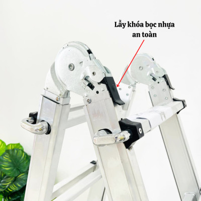 Thang nhôm chữ A rút lồng SUMIKA SKM403 - Chữ A cao nhất 1.4m, chữ I cao nhất 3.0m