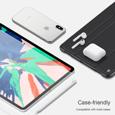  Miếng dán màn hình kính cường lực cho iPad Pro 12.9 2020 / iPad Pro 12.9 2018  hiệu Mercury H+ Pro (mỏng 0.2 mm, vát cạnh 2.5D, chống trầy, chống va đập) - Hàng nhập khẩu