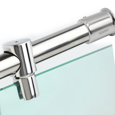 Bộ phụ kiện vách tắm kính kết cấu 135 độ chất liệu SUS304 mặt gương Hiwin PKF-135