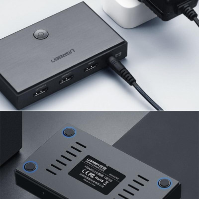 Ugreen UG50707CM186TK Bộ chia HDMI 1 ra 2 chuẩn HDMI 2.0 - HÀNG CHÍNH HÃNG