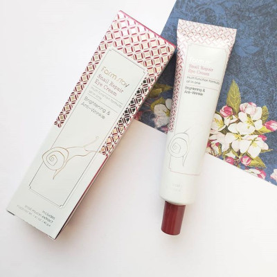 Kem Dưỡng Ngăn Ngừa Quầng Thâm Và Làm Sáng Vùng Mắt  Farmstay Snail Repair Eye Cream 40g – Hàng Chính Hãng