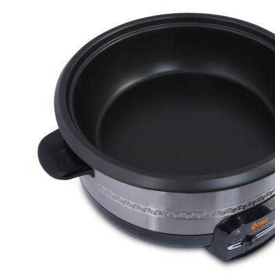 Nồi lẩu điện Comet CM7731 – Dung tích 3.5L, công suất 1300W, chống dính, nắp kính chịu nhiệt, bảo hành 12 tháng - Hàng chính hãng