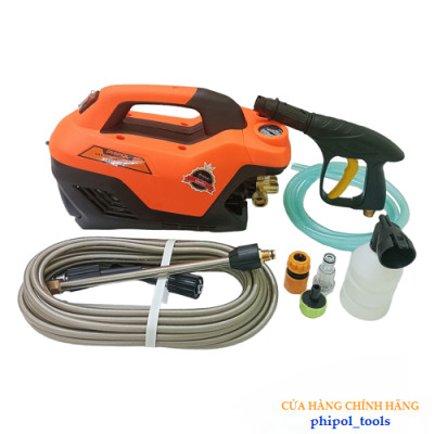 Máy rửa xe lõi đồng công suất 2300W PHIPOL TOOLS QXJ05 tặng kèm nhiều phụ kiện - Hàng Chính Hãng