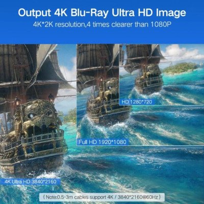 Ugreen UG10107HD104TK 2M màu Đen Cáp tín hiệu HDMI chuẩn 1.4 hỗ trợ phân giải 4K * 2K 60hz - HÀNG CHÍNH HÃNG