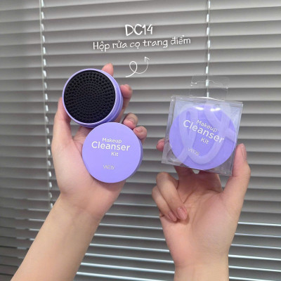 HỘP RỬA CỌ TRANG ĐIỂM KÈM XÀ BÔNG VACOSI - DC14 - VACOSI MAKEUP CLEANSER KIT