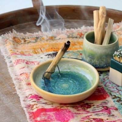 Combo 1 bó lá thánh yerba santa và 1 thanh palo santo tiêu chuẩn 5-6gr Combo08