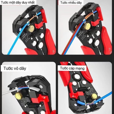 Kìm Tuốt Dây Điện và Bấm Cos Đa Năng Mẫu Mới: Hàng Chất Lượng Cao cho Công Việc Chuyên Nghiệp