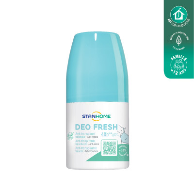 Lăn khử mùi, chống mùi không cồn hương tươi mát cho da nhạy cảm Stanhome Deo Fresh 50ml