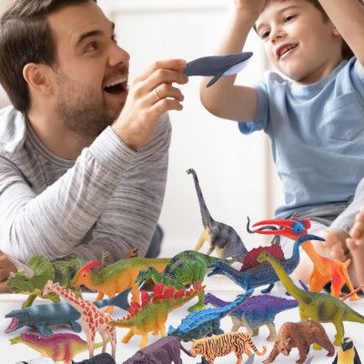 Đồ chơi mô hình theo chủ đề động vật, khủng long, cá biển nhiệt đới size trung 5-10 cm cho trẻ học tập và nhận biết