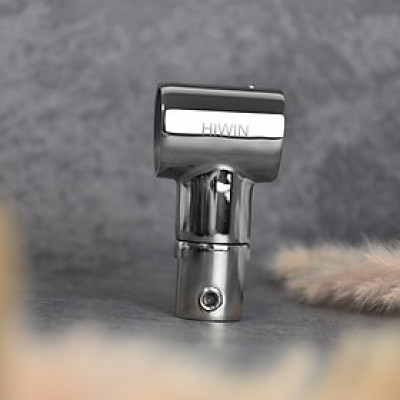 Kẹp kính trên phòng tắm kính inox 304 đúc mặt gương phi 25 Hiwin SB-612