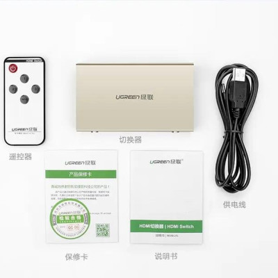 Ugreen UG4027840278TK Bộ gộp HDMI 3 vào 1 ra hỗ trợ 4K x 2K vỏ hộp kim cao cấp - HÀNG CHÍNH HÃNG