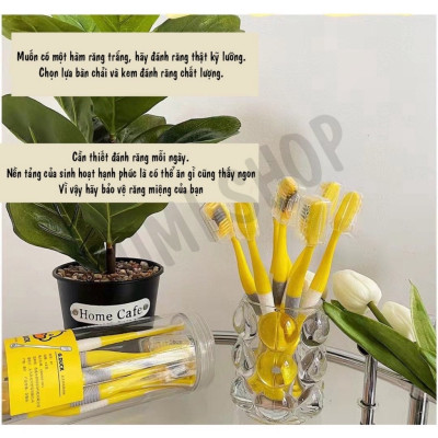 Sản phẩm dụng cụ vệ sinh -Hộp 8 cây bàn chải cho bé 2 in 1 kèm dụng cụ cạo lưỡi ,cán cầm chống trượt ,lông bàn chải sợi tơ siêu mềm , giúp chải răng sạch hơn , giảm vi khuẩn gây sâu răng và hôi miệng an toàn và tiện lợi