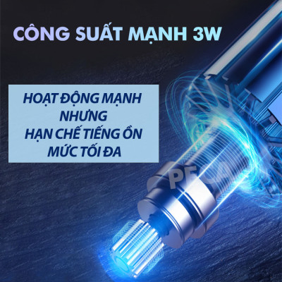 Máy cạo râu chuyên nghiệp Kemei KM-111 lưỡi kép nổi sắc bén kèm đầu tỉa phụ sạc nhanh USB chống thấm nước IPX5 
