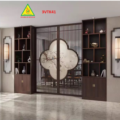 Vách ngăn phòng khách , vách ngăn phòng khách hiện đại 3VTK41- Nội thất lắp ráp Viễn Đông Adv