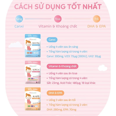 TPBVSK Akamama Calcium & D3 & K2 cho phụ nữ mang thai và cho con bú 120 viên