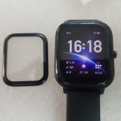 Mếng dán Full viền 3D chống xước bảo vệ màn hình đồng hồ thông minh Amazfit GTS - Hàng chính hãng