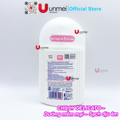 Dung dịch vệ sinh phụ nữ Chilly Delicato Dịu Nhẹ 200ml