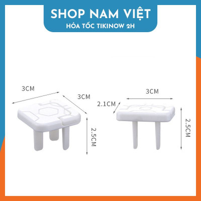 Set 10 Bịt Ổ Điện Chống Giật, Miếng Chặn Ổ Điện Chống Cháy Bảo Vệ An Toàn Cho Bé - Chính Hãng NAVIVU