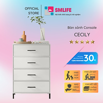 Bàn sảnh ra vào gỗ hiện đại SMLIFE Cecily