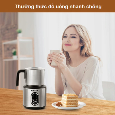 Máy tạo bọt sữa chuyên nghiệp dùng cho quán 4 trong 1 thương hiệu Chulux QF-MF221118 - HÀNG NHẬP KHẨU
