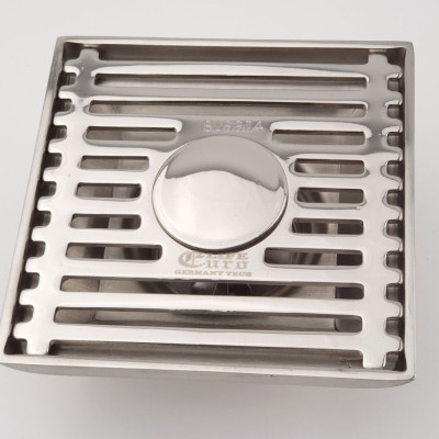 Phễu thu sàn, thoát sàn chống hôi có đường thoát cho máy giặt Inox SUS 304 10X10cm Eurolife EL-HG05