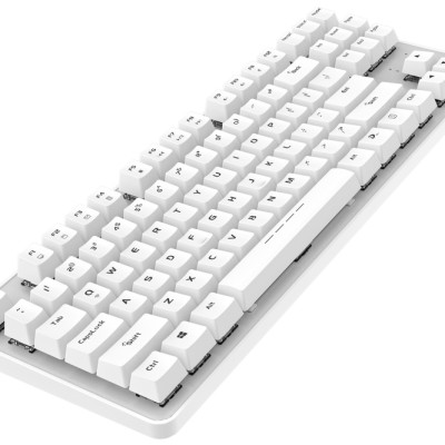 Bàn phím cơ không dây DAREU EK807G White  87-KEYS (Blue/ Brown/ Red D switch) - Chính Hãng