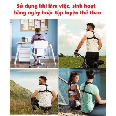 Đai Chống Gù Lưng Chính Hãng Amalife Tặng Kèm 2 Miếng Đệm Lót Điều Chỉnh Phần Lưng - Ama01 