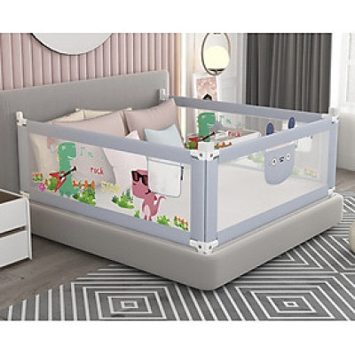 Thanh chắn giường SALE giá nhập, thanh chặn giường dạng trượt cao tối đa 90cm có 3 màu