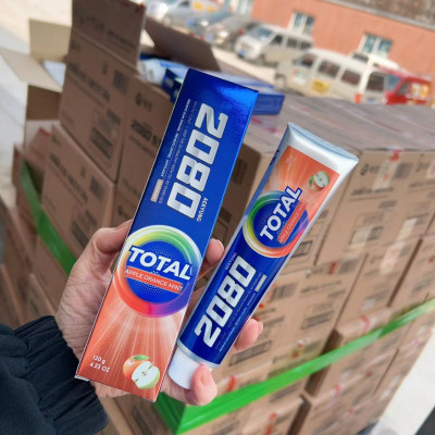 Kem đánh răng 2080 Total Green Mint Hàn Quốc bảo vệ răng nướu toàn diện, trắng răng, sạch mảng bám 120gr