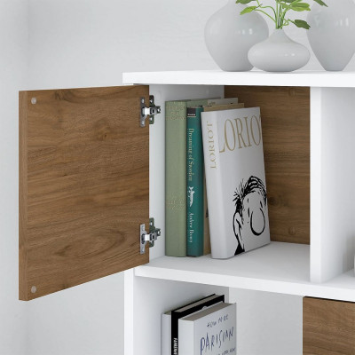 Giá sách bằng gỗ hiện đại đẹp SMLIFE Blink