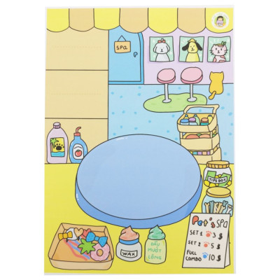 Bộ Đồ Chơi Tranh Tương Tác Cô Tiên Xanh - Tiệm Spa Thú Cưng